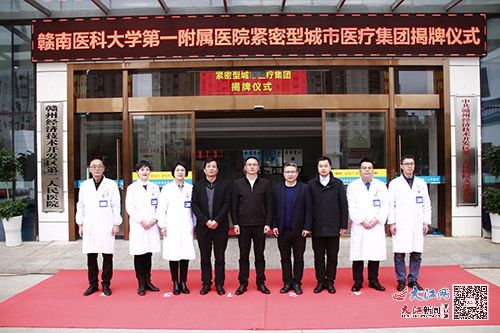 赣医大一附院紧密型城市医疗集团赣州经开区第二人民医院揭牌成立 图